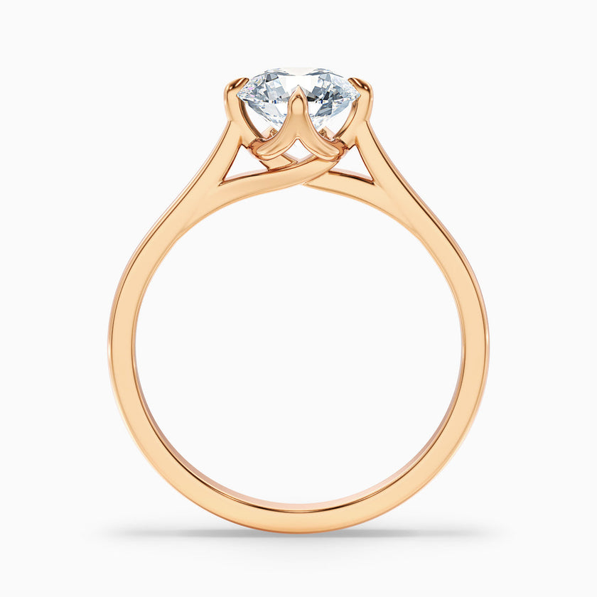 Zahara Round Cut Solitaire Lab Grown Engagement Ring