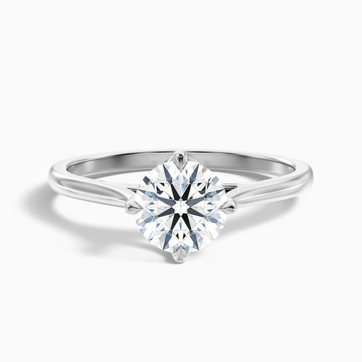 Zahara Round Cut Solitaire Lab Grown Engagement Ring