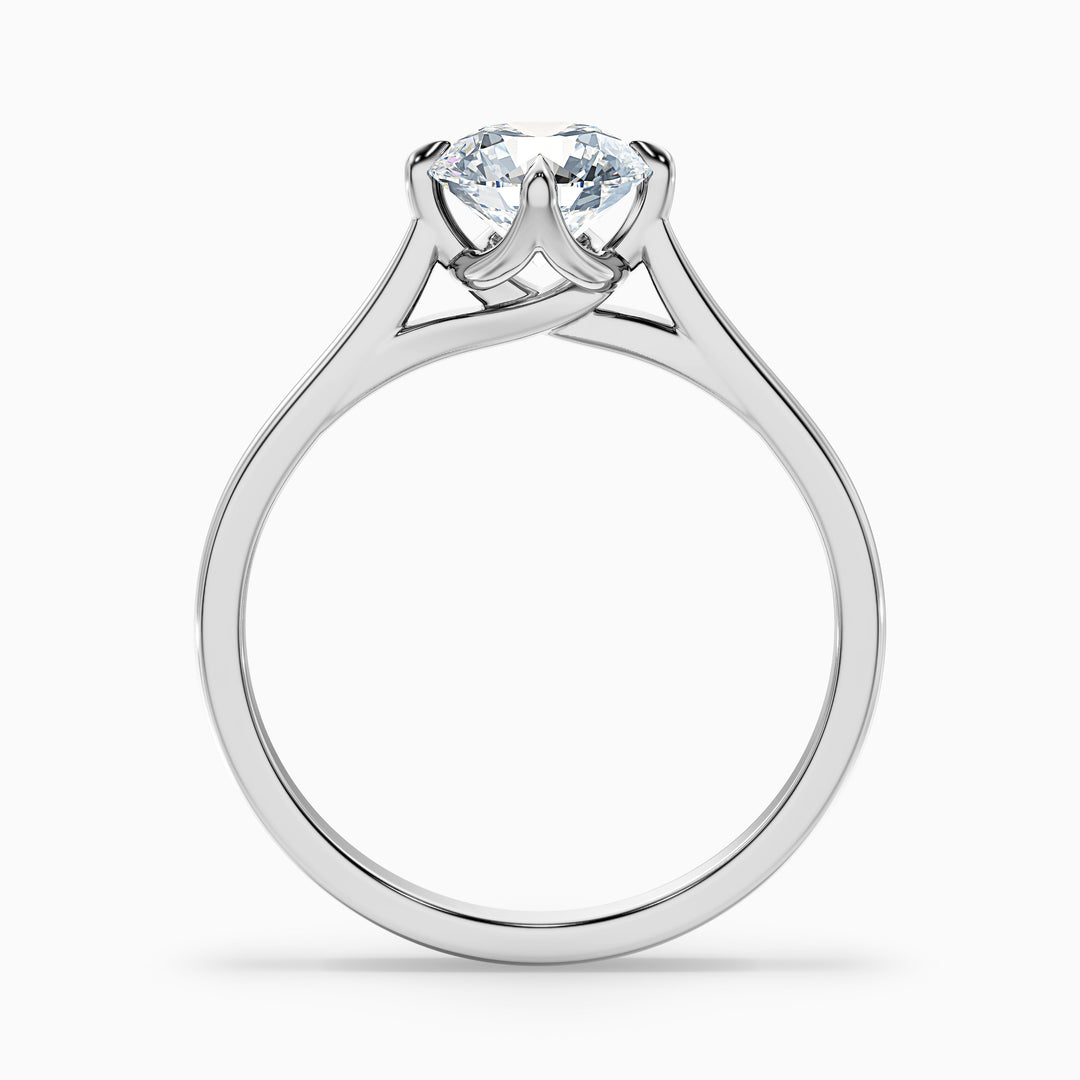 Zahara Round Cut Solitaire Lab Grown Engagement Ring