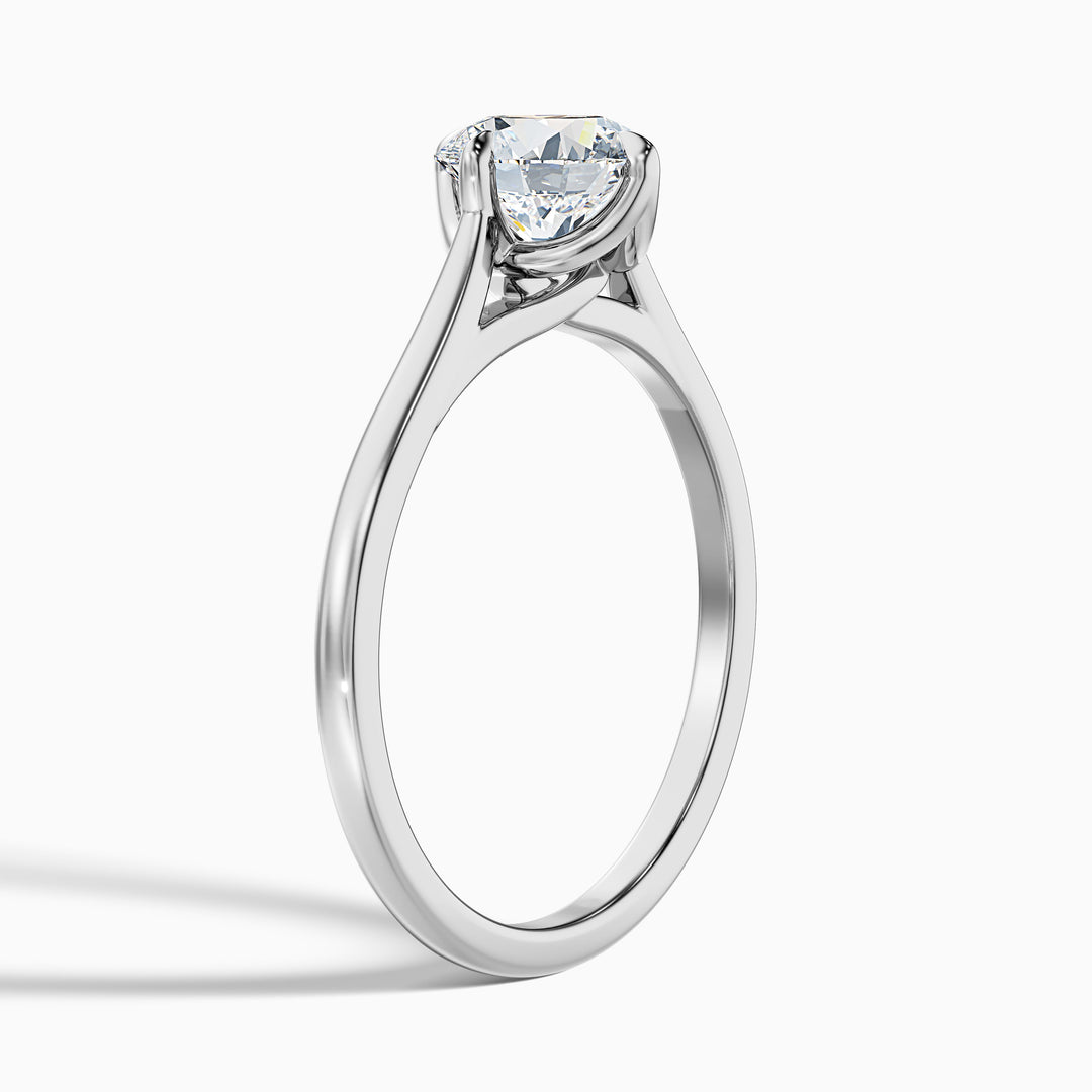 Zahara Round Cut Solitaire Lab Grown Engagement Ring