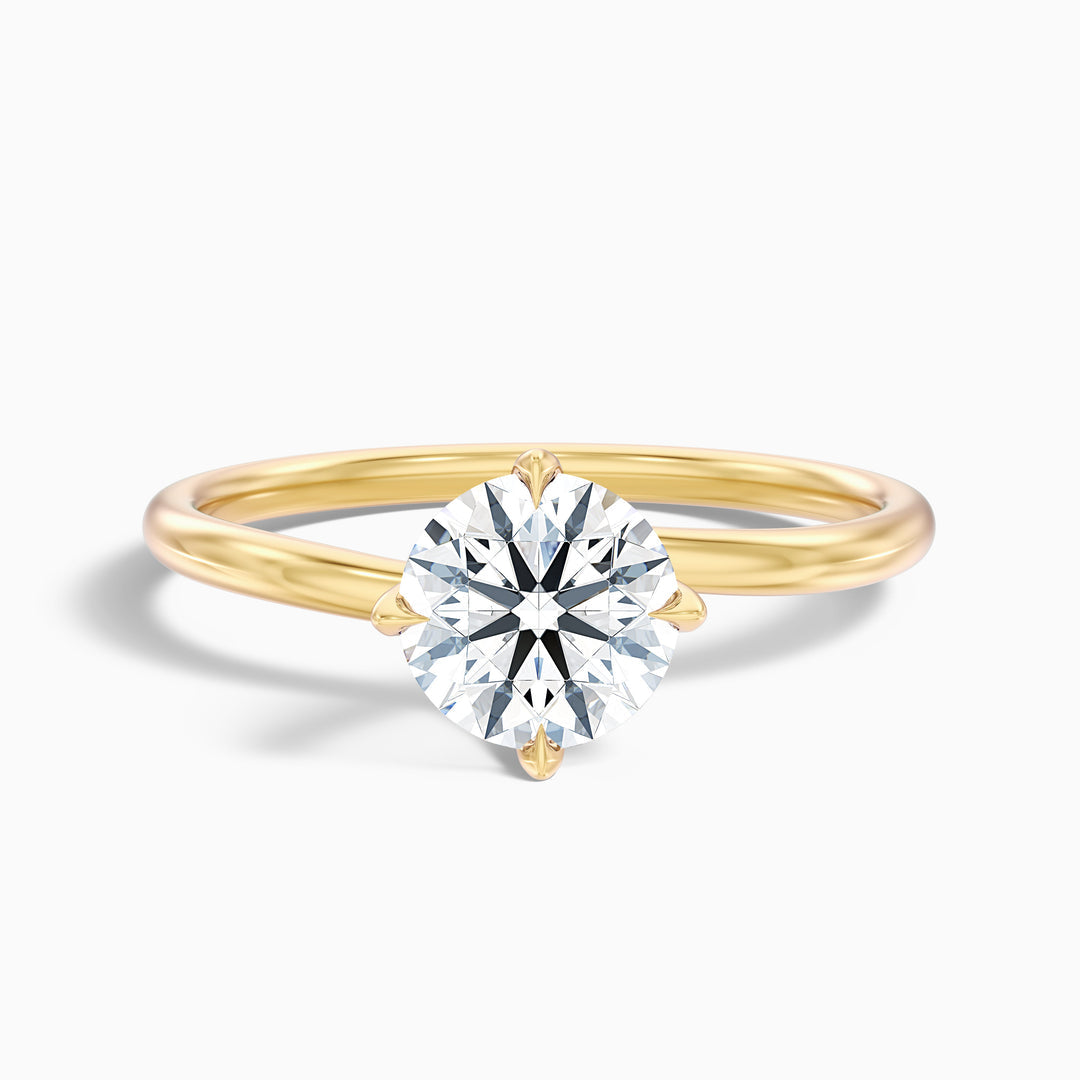 Olinn Round Solitaire Lab Grown Engagement Ring