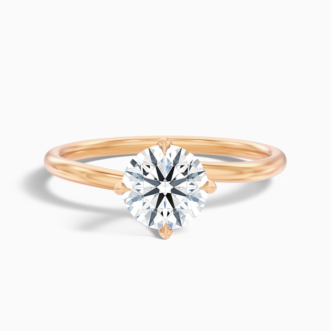 Olinn Round Solitaire Lab Grown Engagement Ring
