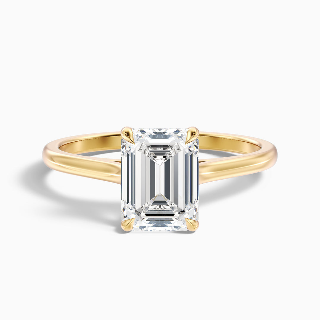 Jillian Emerald Cut Solitaire Lab Grown Engagement Ring
