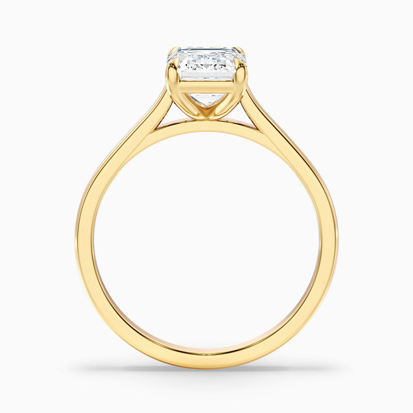 Jillian Emerald Cut Solitaire Lab Grown Engagement Ring