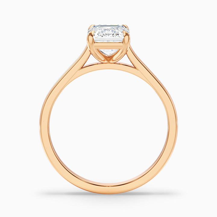 Jillian Emerald Cut Solitaire Lab Grown Engagement Ring