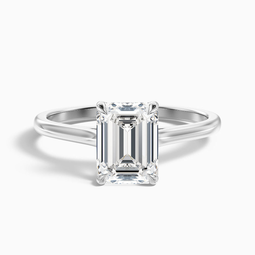Jillian Emerald Cut Solitaire Lab Grown Engagement Ring
