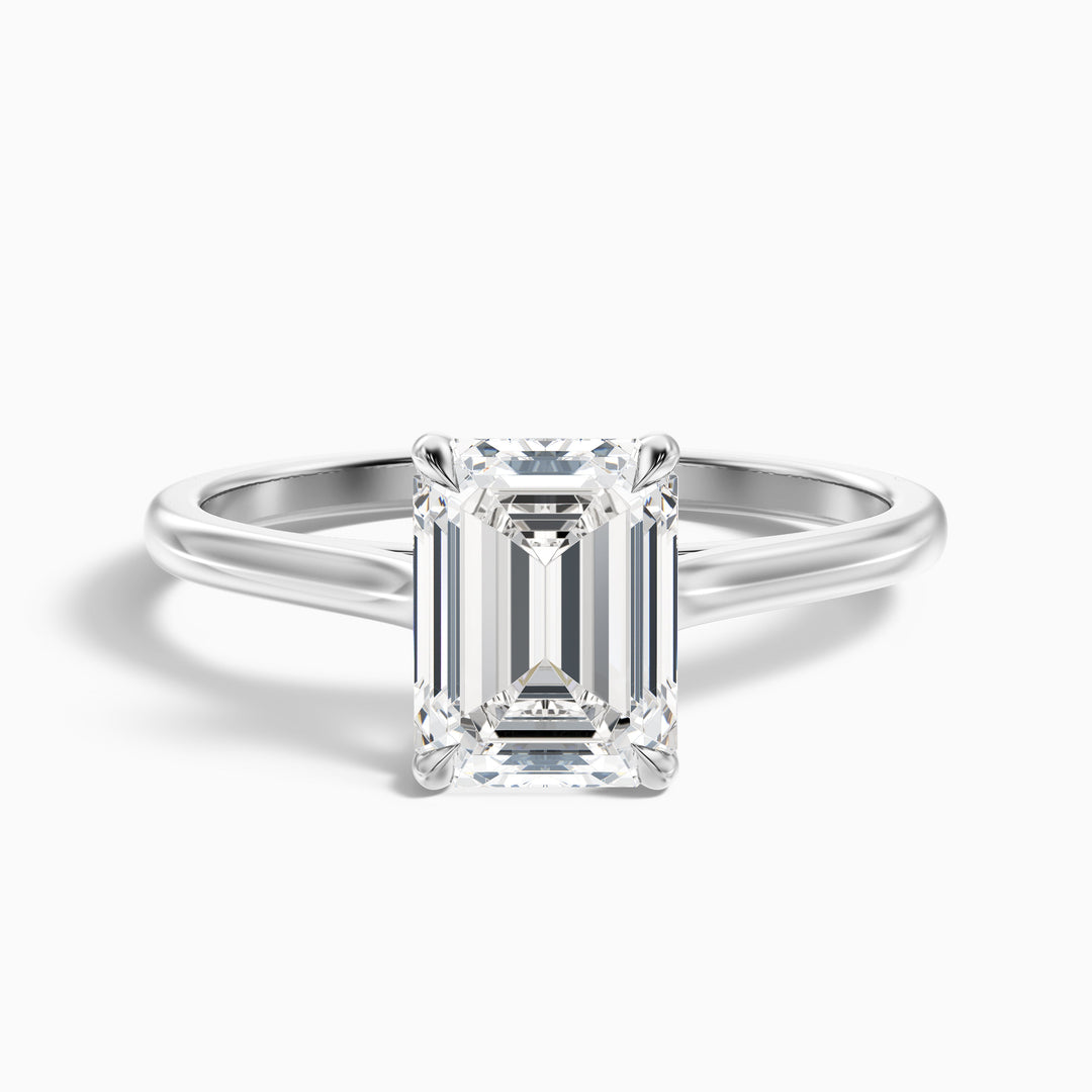Jillian Emerald Cut Solitaire Lab Grown Engagement Ring