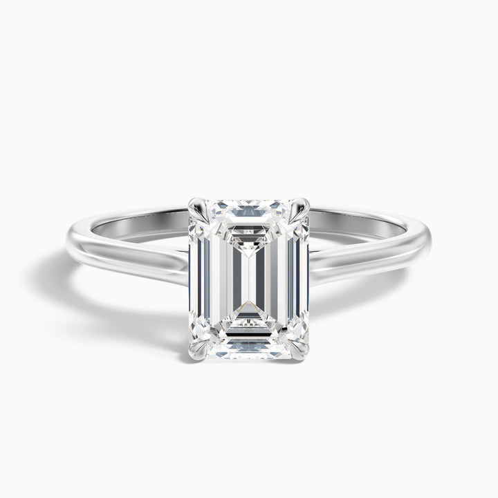 Jillian Emerald Cut Solitaire Lab Grown Engagement Ring