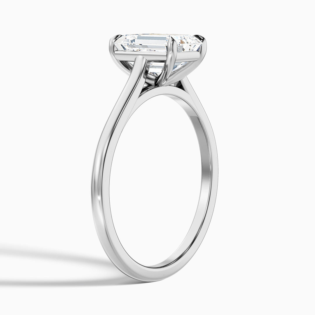 Jillian Emerald Cut Solitaire Lab Grown Engagement Ring