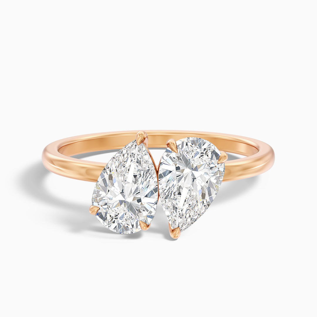 Xylo Georgia Toi Et Moi Engagement Ring