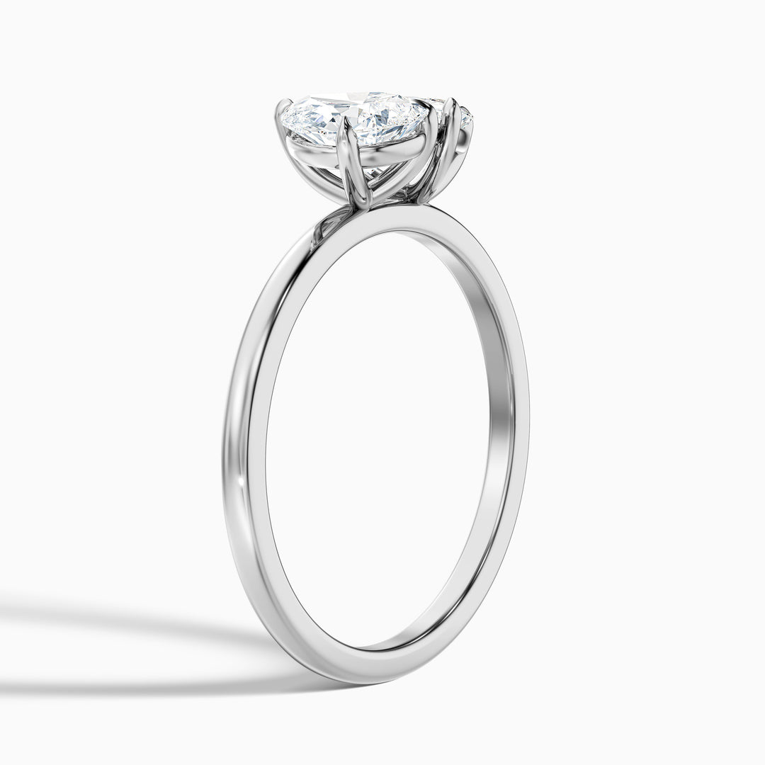 Mila Toi Et Moi Engagement Ring With Pear and Trillion Cut Two Stone Lab Grown Diamond