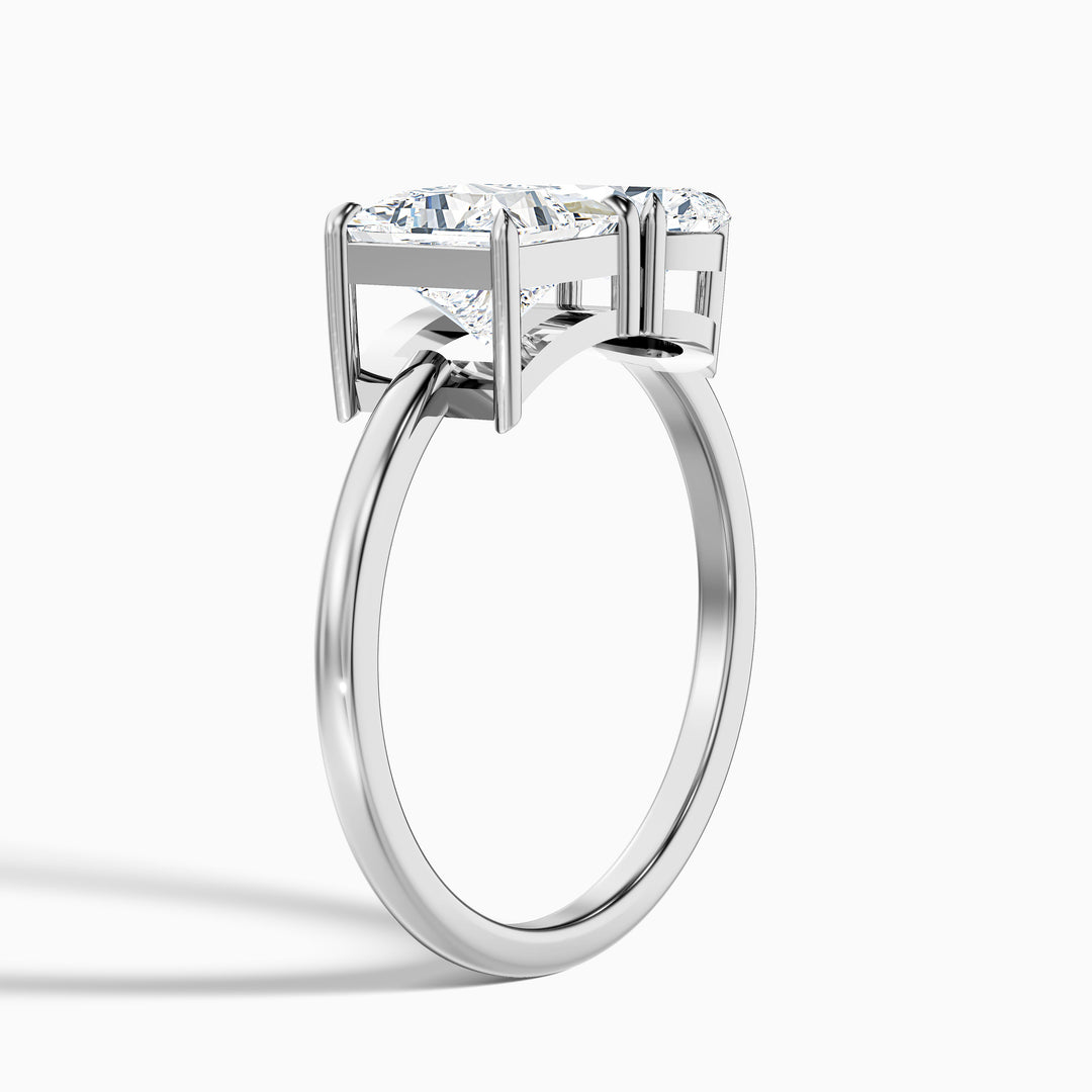 Fiara Toi Et Moi Engagement Ring Princess and Pear Two Stone Lab Grown Diamond