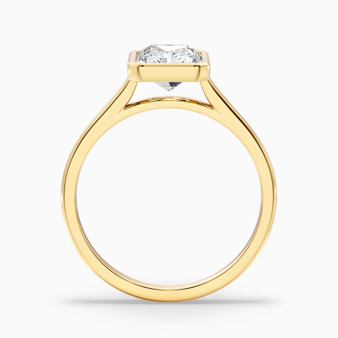 Nina Radiant Cut Bezel Set Lab Grown Diamond Ring