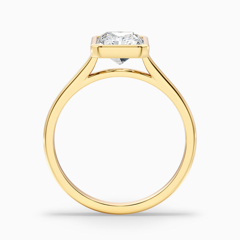 Nina Radiant Cut Bezel Set Lab Grown Diamond Ring
