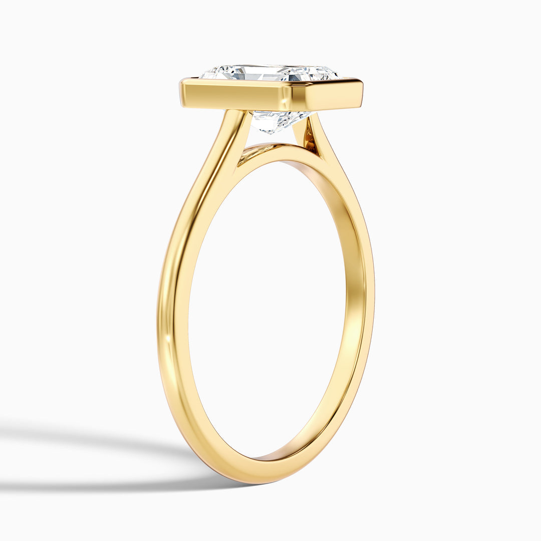 Nina Radiant Cut Bezel Set Lab Grown Diamond Ring