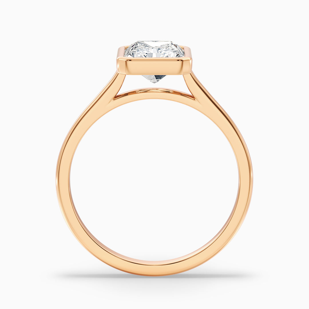 Nina Radiant Cut Bezel Set Lab Grown Diamond Ring
