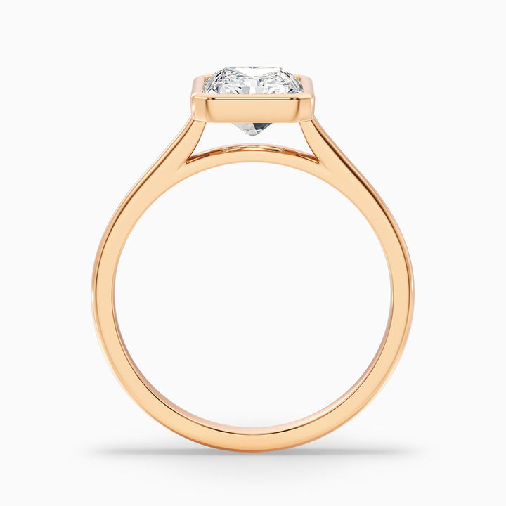 Nina Radiant Cut Bezel Set Lab Grown Diamond Ring