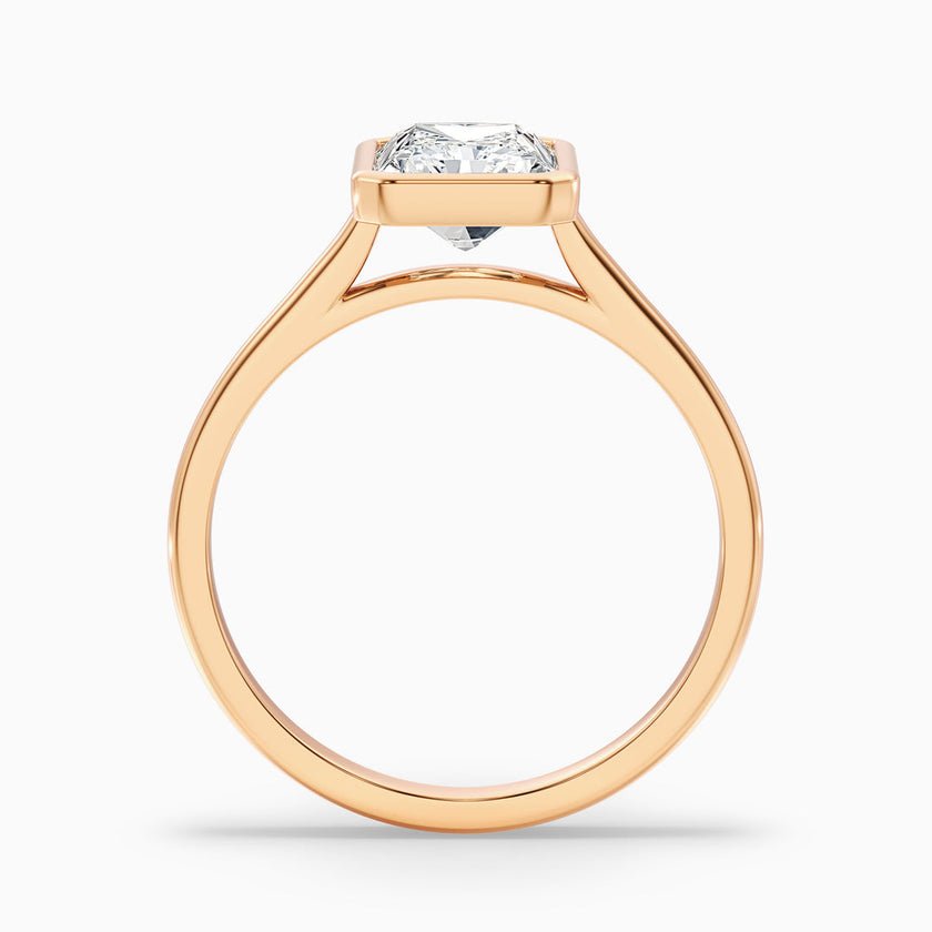 Nina Radiant Cut Bezel Set Lab Grown Diamond Ring