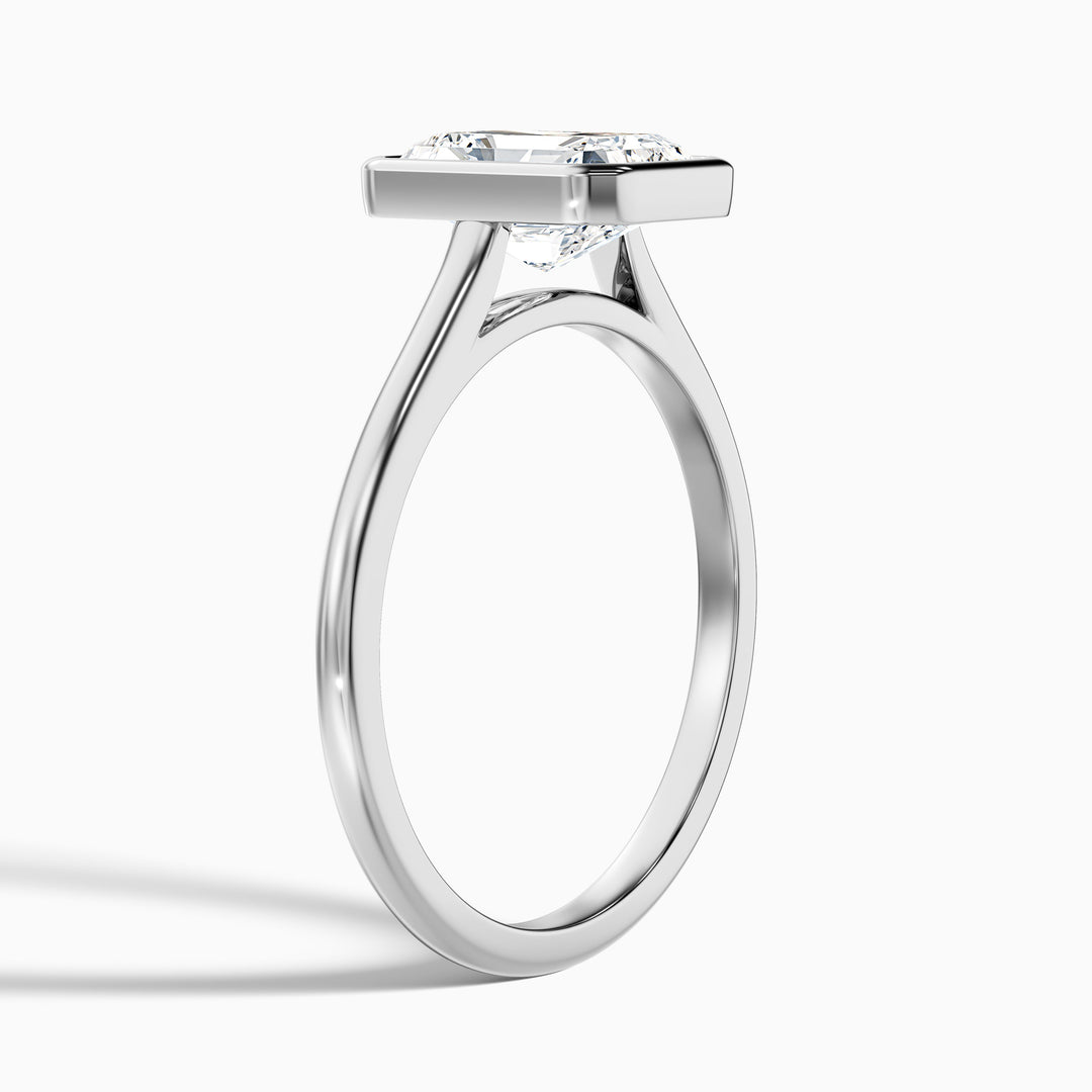 Nina Radiant Cut Bezel Set Lab Grown Diamond Ring