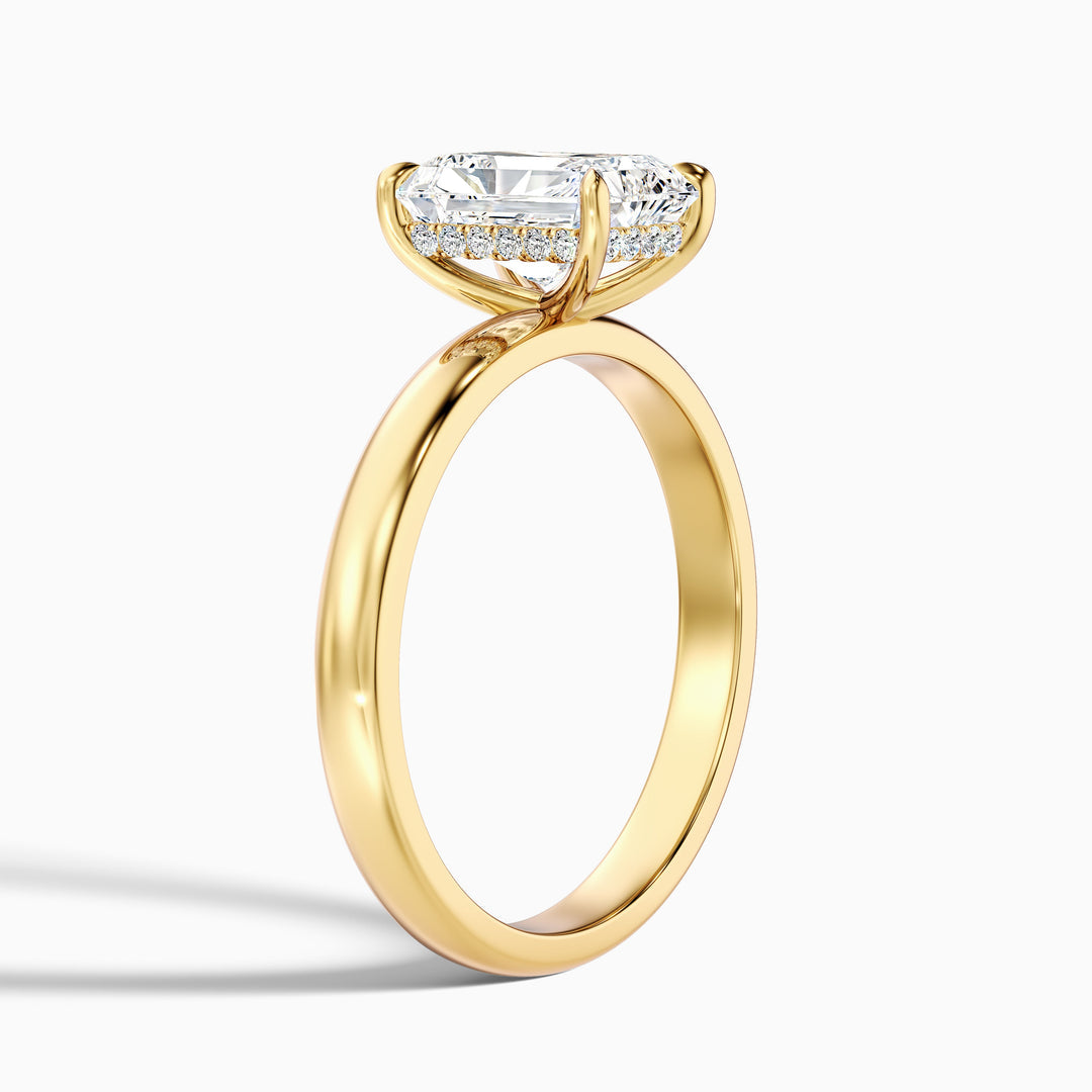 Winston Radiant Cut Hidden Halo Lab Grown Diamond Ring