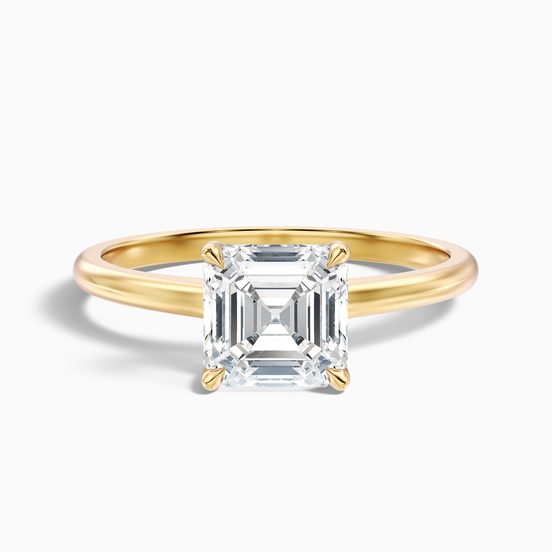 Naomi Asscher Cut Hidden Halo Lab Grown Diamond