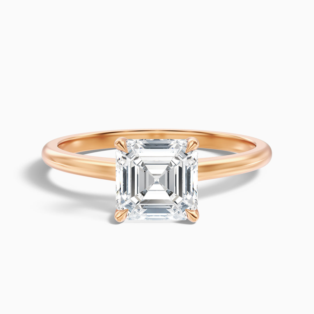 Naomi Asscher Cut Hidden Halo Lab Grown Diamond