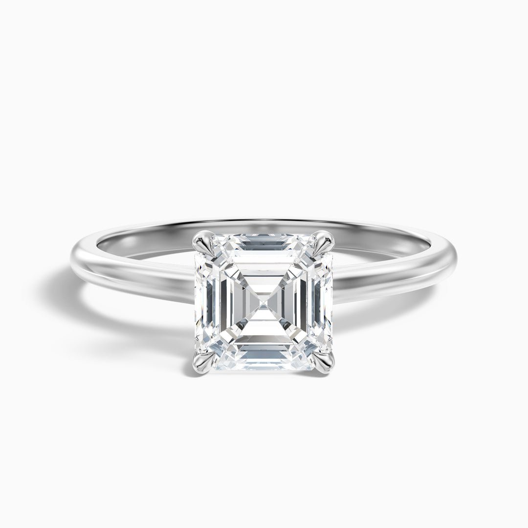 Naomi Asscher Cut Hidden Halo Lab Grown Diamond