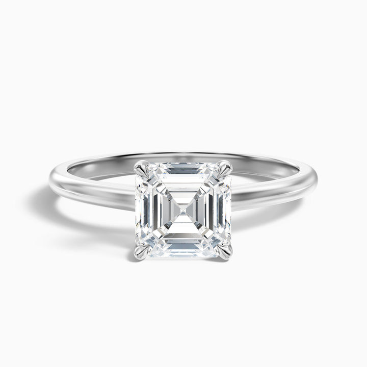Naomi Asscher Cut Hidden Halo Lab Grown Diamond