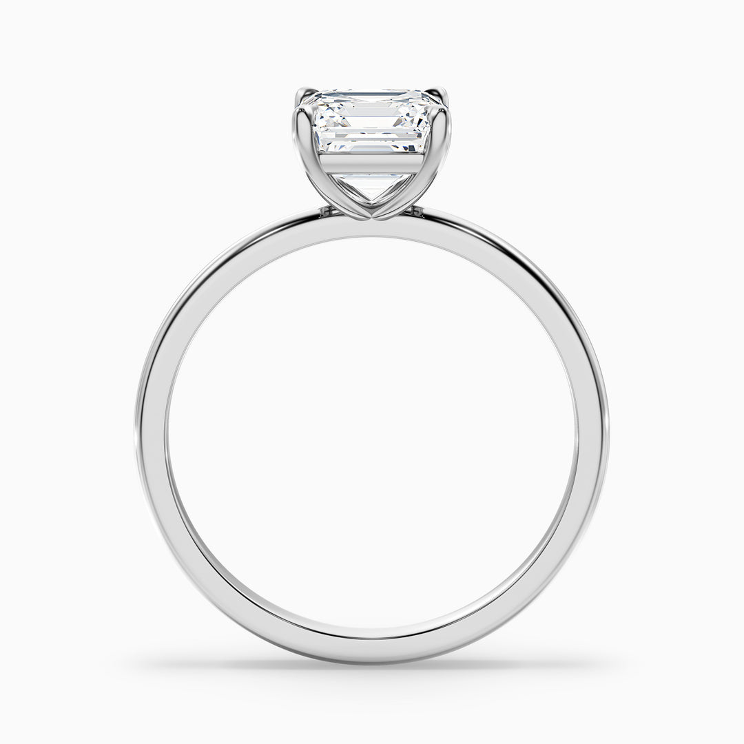 Amari Asscher Cut Solitaire Lab Grown Diamond Engagement Ring