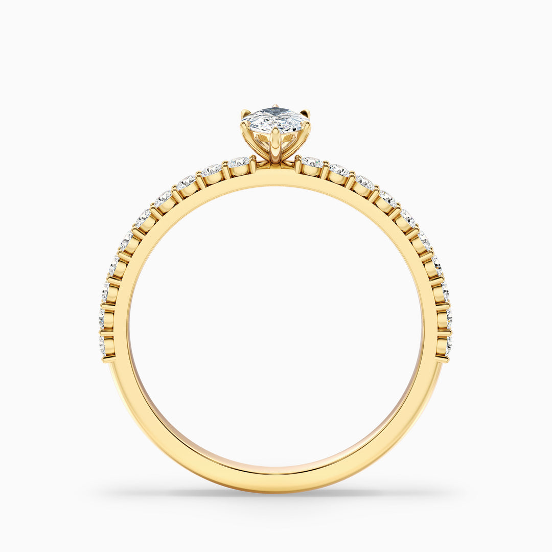 Regent Marquise Side Stone Pave Lab Grown Diamond Ring