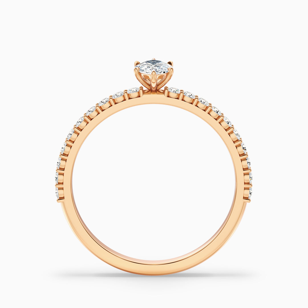 Regent Marquise Side Stone Pave Lab Grown Diamond Ring