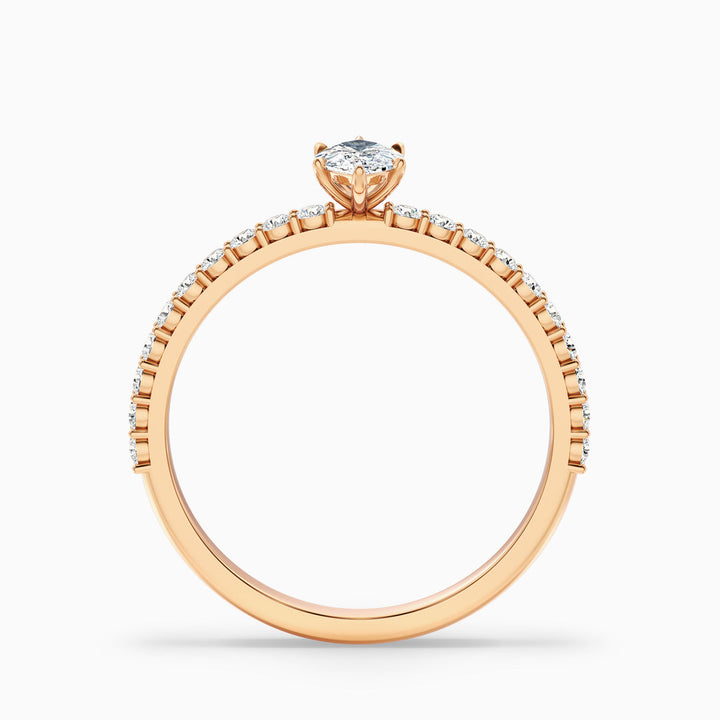 Regent Marquise Side Stone Pave Lab Grown Diamond Ring