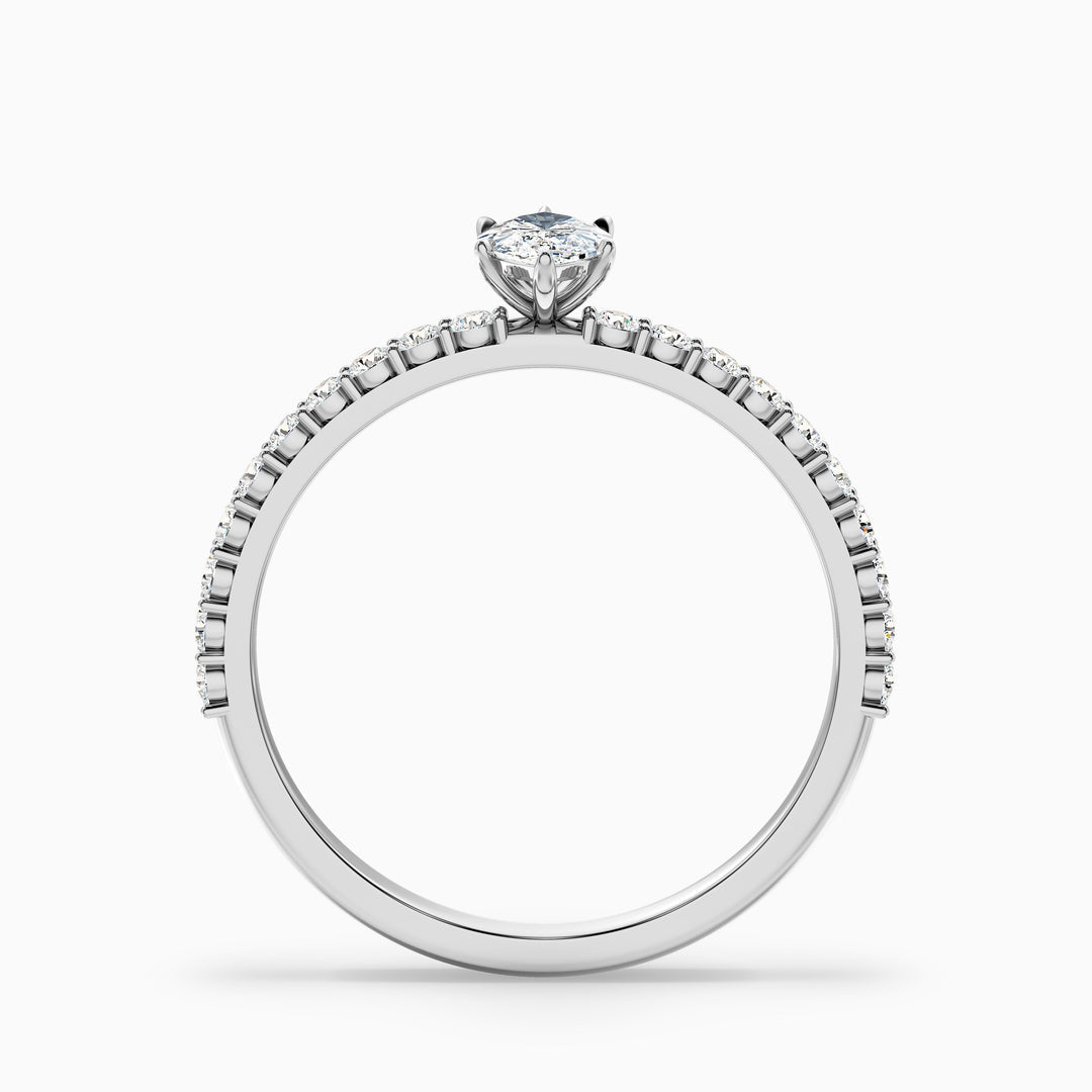 Regent Marquise Side Stone Pave Lab Grown Diamond Ring