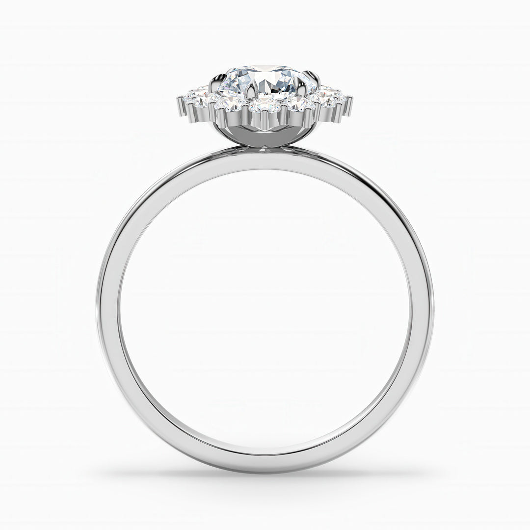 Bernard Round Cut Vintage Inspired Halo Lab Grown Diamond Ring