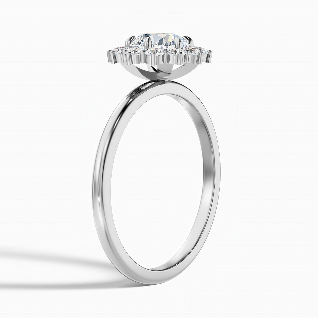 Bernard Round Cut Vintage Inspired Halo Lab Grown Diamond Ring
