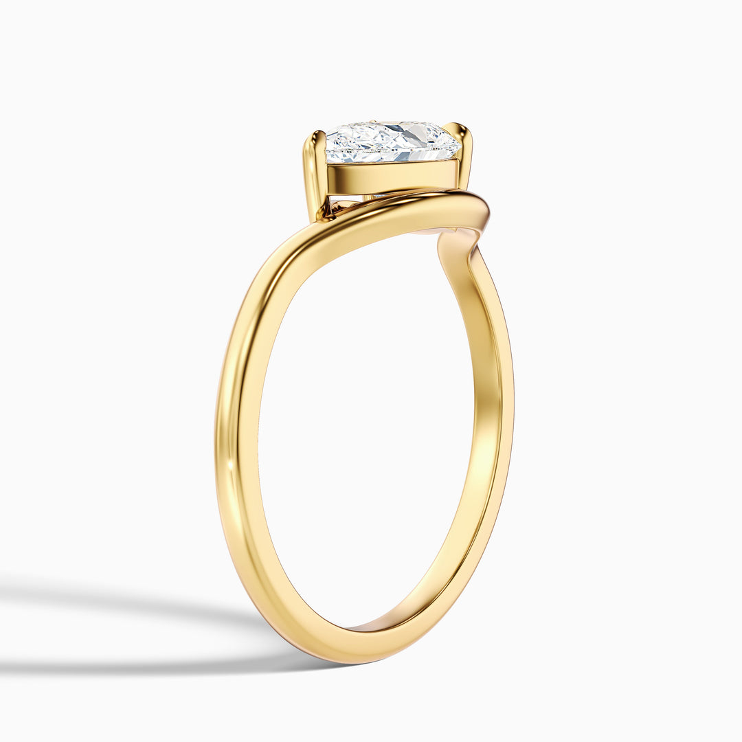 Erendil Pear Cut East West Lab Grown Diamond Ring