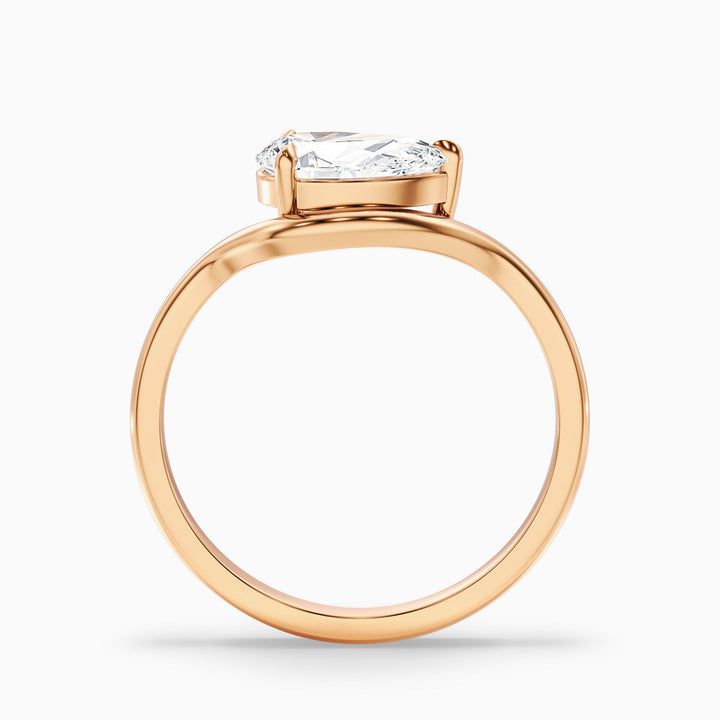 Erendil Pear Cut East West Lab Grown Diamond Ring