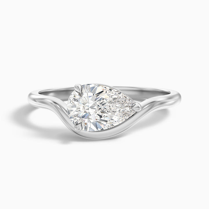 Erendil Pear Cut East West Lab Grown Diamond Ring