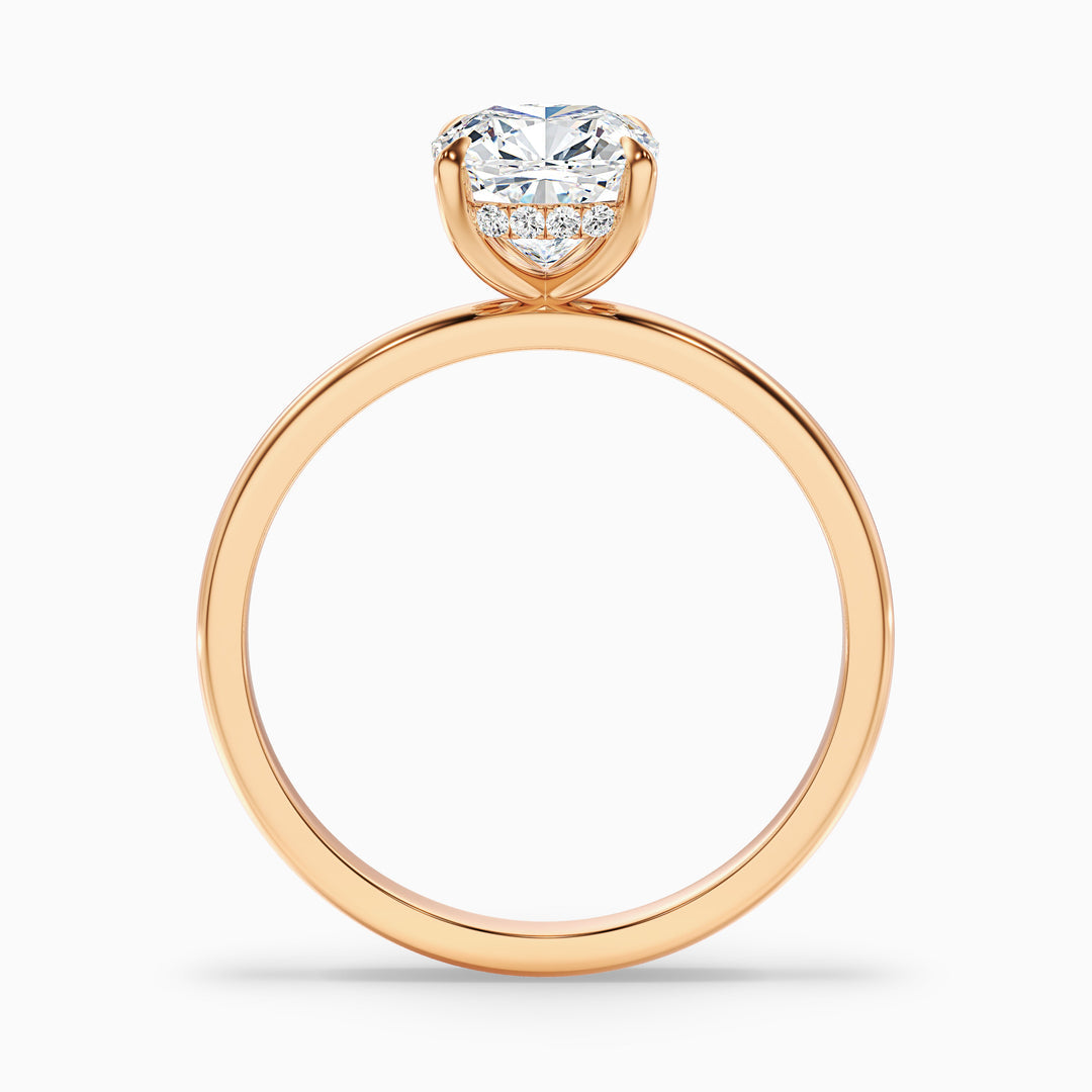 Laila Cushion Cut Hidden Halo Lab Grown Diamond Ring