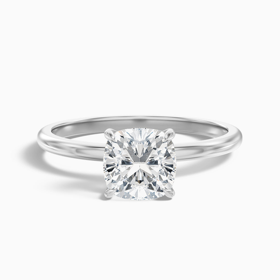 Laila Cushion Cut Hidden Halo Lab Grown Diamond Ring