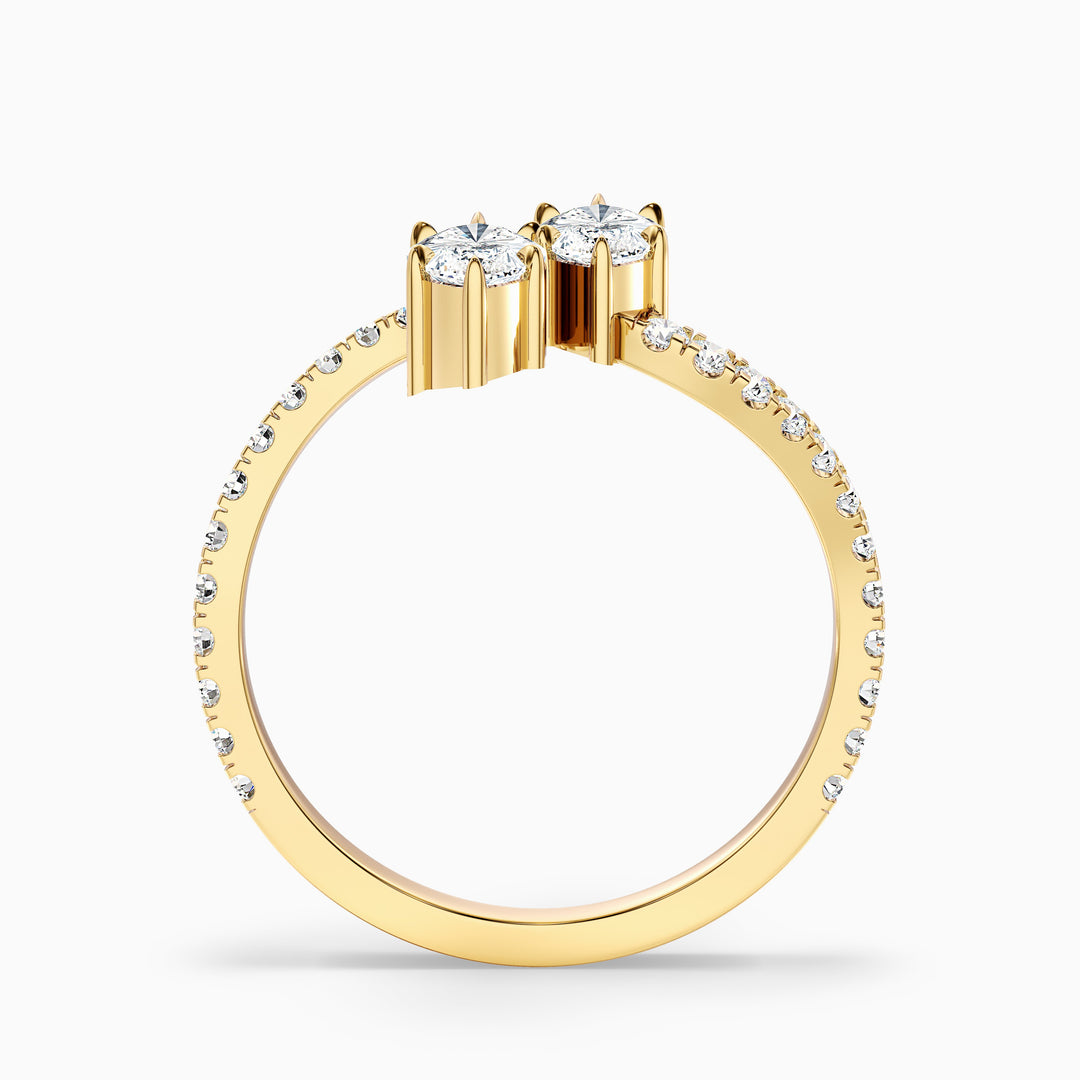 Modō Toi Et Moi Ring in With Both Marquise Two Stone Lab Grown Diamond