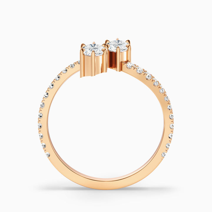 Modō Toi Et Moi Ring in With Both Marquise Two Stone Lab Grown Diamond