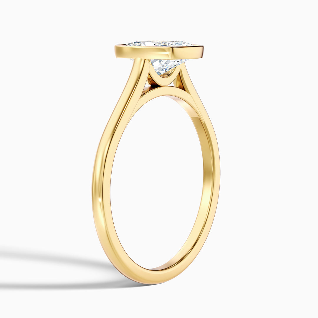 Béal Elongated Cushion Cut Bezel Set Lab Grown Diamond Ring