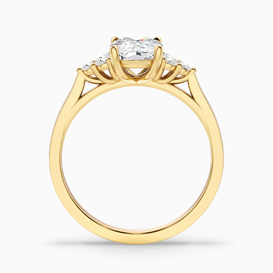 Astaire Elongated Cushion Cut Vintage Inspired Lab Grown Diamond Ring