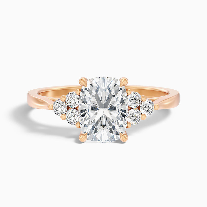 Astaire Elongated Cushion Cut Vintage Inspired Lab Grown Diamond Ring