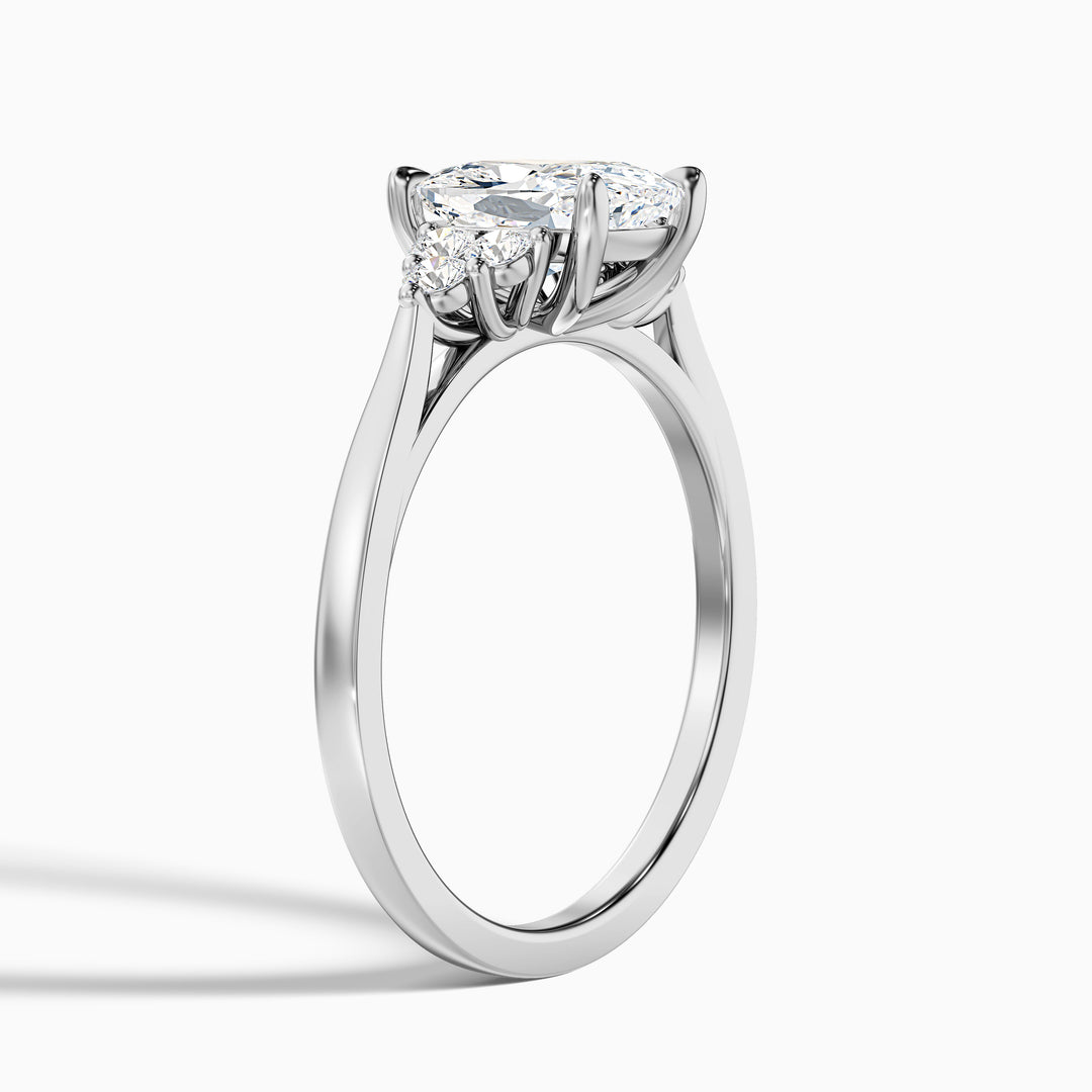 Astaire Elongated Cushion Cut Vintage Inspired Lab Grown Diamond Ring