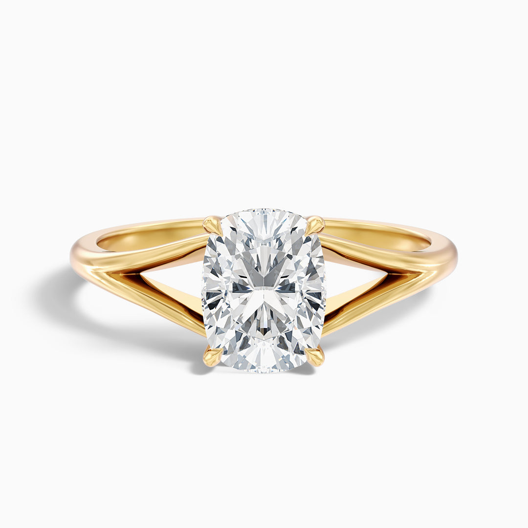 Dianella Elongated Cushion Cut Split Shank Lab Grown Diamond Ring