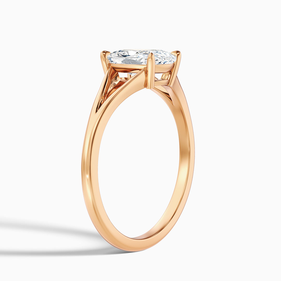 Dianella Elongated Cushion Cut Split Shank Lab Grown Diamond Ring