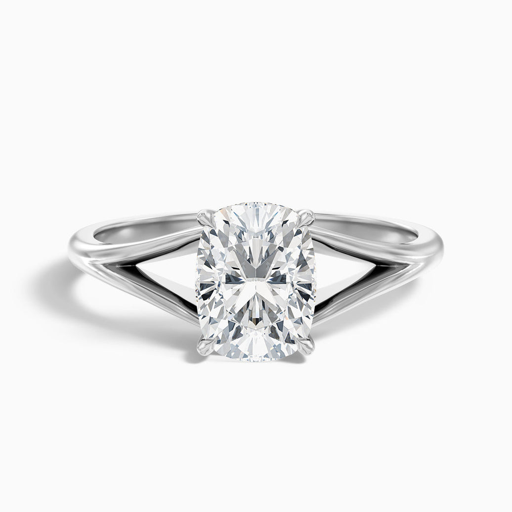 Dianella Elongated Cushion Cut Split Shank Lab Grown Diamond Ring