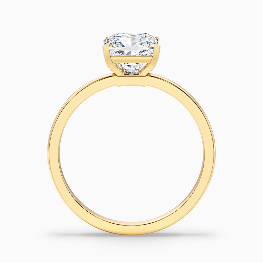 Laurence Princess Cut Low Profile Solitaire Lab Grown Diamond Ring